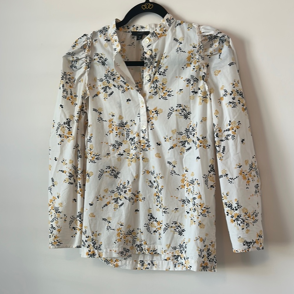 J Crew Floral Print Women's Top